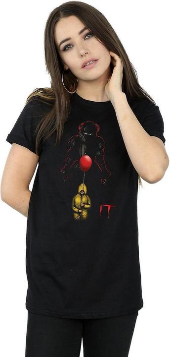 Actual product image Universal Textiles Womens/Ladies Pennywise Shadow Cotton Boyfriend T-Shirt (L)