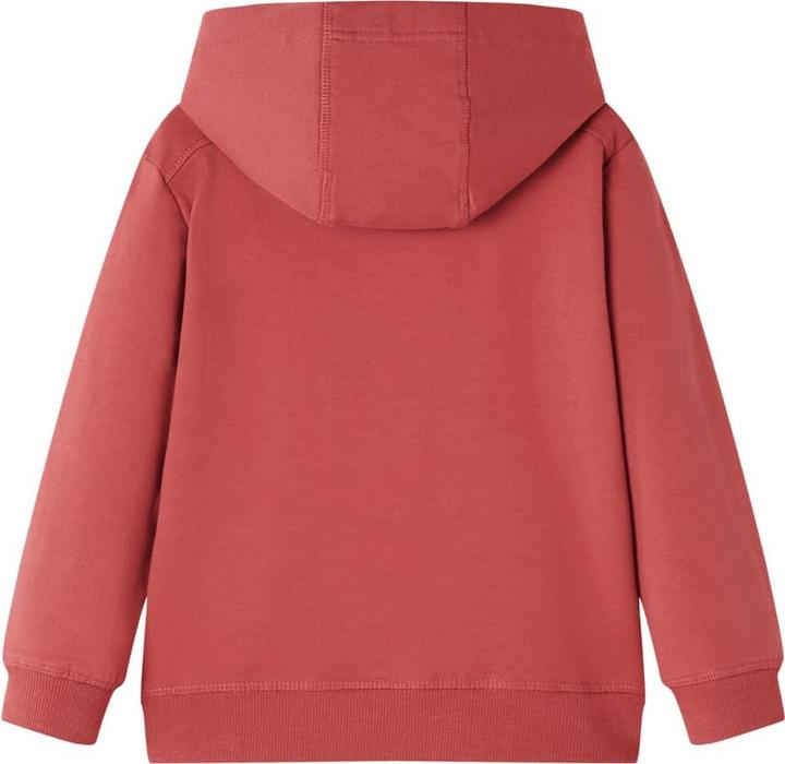 Actual product image VidaXL Children's hooded jumper dark red 104,Material: 95 (104)