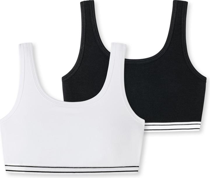 Immagine prodotto Schiesser Bustier "95/5" noir/blanc (140, Confezione da 2)