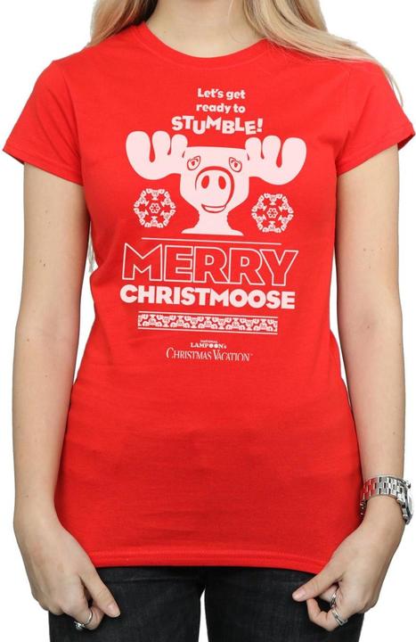 Immagine prodotto National Lampoon´s Vacation National Lampoon's Christmas Vacation Merry Christmoose Maglietta Donna (S)
