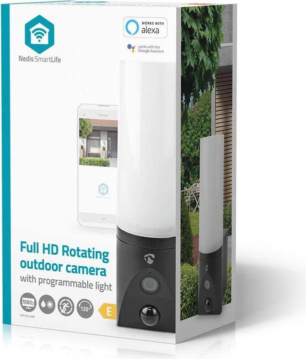 Actual product image Nedis SmartLife Outdoor Camera | Wi-Fi | Ambient Light | Full HD 1080p | IP65 | Cloud Storage (optionala (1920 x 1080 Pixels)