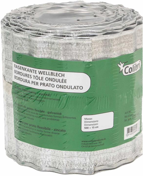 Actual product image Colibri Corrugated metal lawn edging (500 cm)