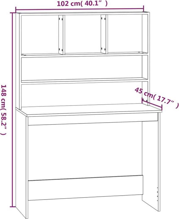 Image du produit VidaXL Girte (102 x 45 x 148 cm)