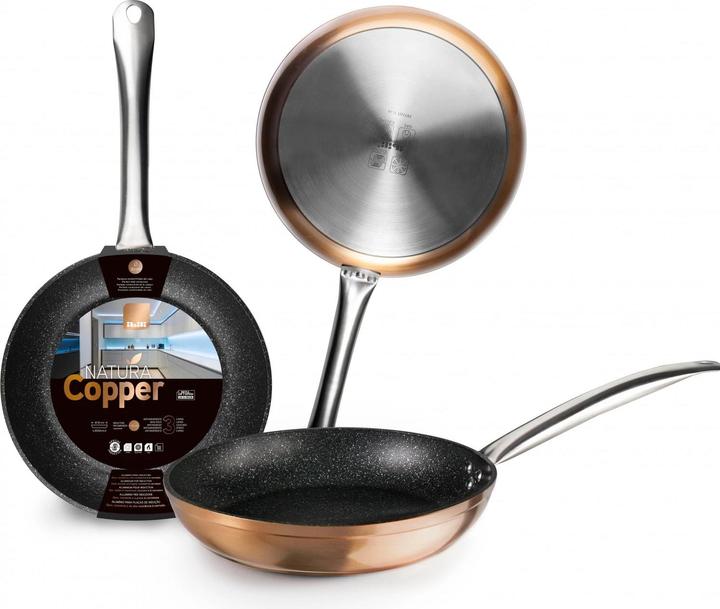 Produktbild Ibili Kupferpfanne Copper 16 cm Für alle Herdarten geeignet, gute Wärmeleitfähigkeit (Pfannenset + Topfset, Aluminium)