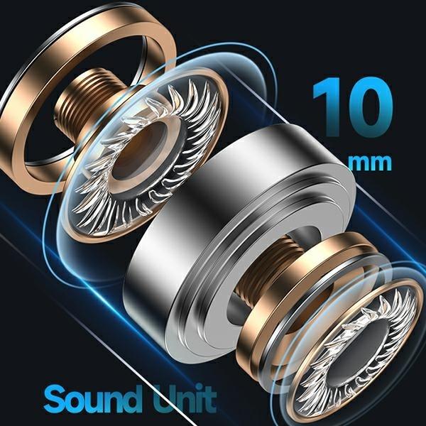 Actual product image Usams Słuchawki Bluetooth 5.1 TWS BH series bezprzewodowe czerwony/red BHUBH03 (ANC, 5 h, Wireless)