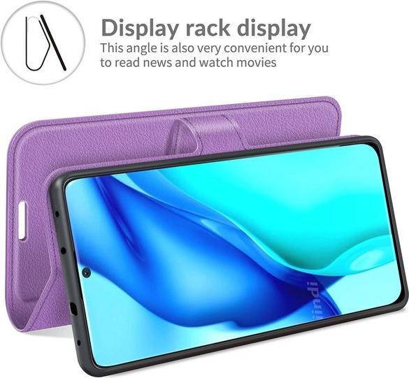 Actual product image MU Classic Litchi Leather Bookcover Series (Huawei P50 Pro)