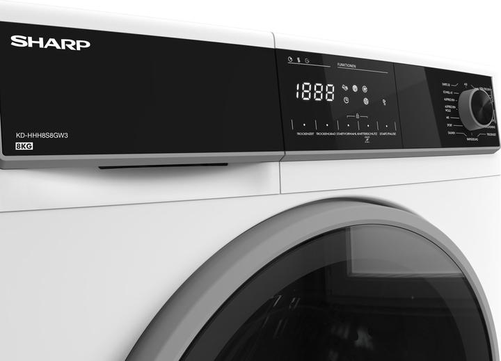 Produktbild Sharp KD-HHH8S8GW3-DE (8 kg, Rechts)