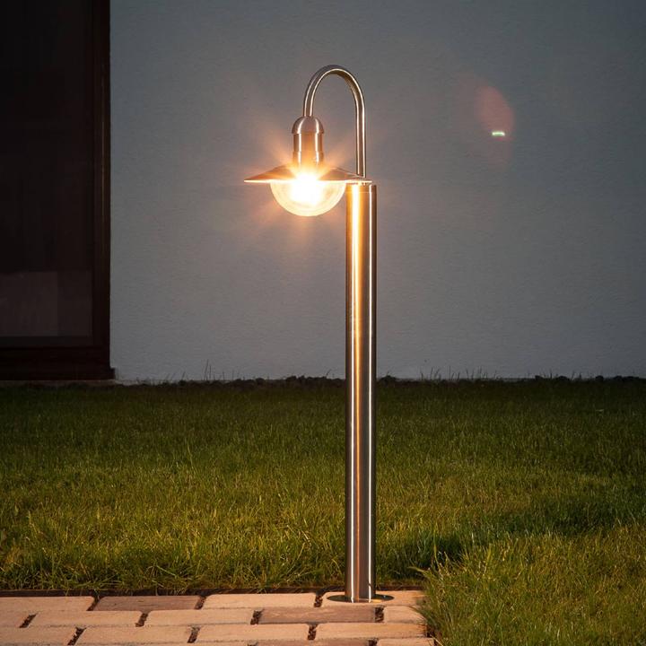Produktbild Lindby Damion Garten Leuchten Stainless Steel (E27, IP44)