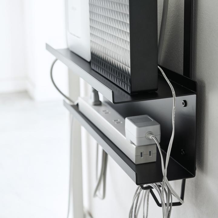 Actual product image Yamazaki Untertisch-Kabel-/Router-Organizer SMART