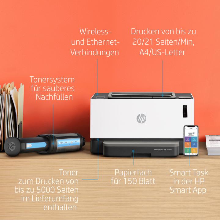 Produktbild HP Neverstop Laser 1001 nw (Laser, Schwarz-Weiss)