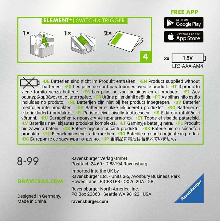 Image du produit Ravensburger GraviTrax Power Element Switch & Trigger