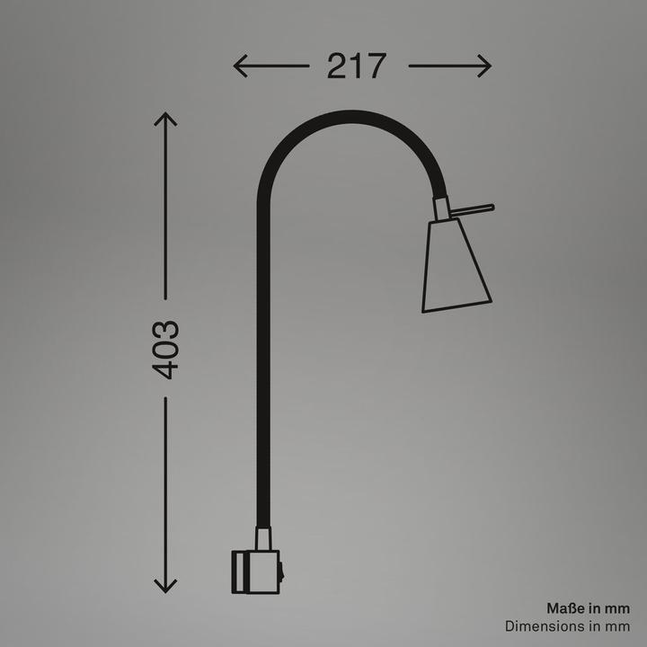 Actual product image Briloner 2er Set LED Bettleuchte Schlafzimmer Wohnzimmer Matt-Nickel
