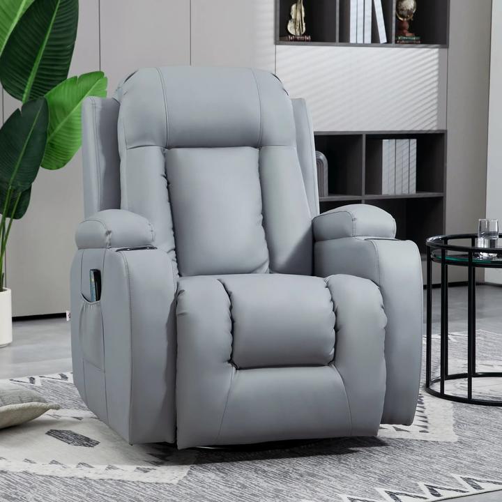 Immagine prodotto Swisshandel24 Poltrona relax funzione massaggio funzione reclinazione elettrica funzione dondolo funzione
