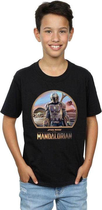 Actual product image Star Wars Boys The Mandalorian Mando And The Child T-Shirt (152, 158)