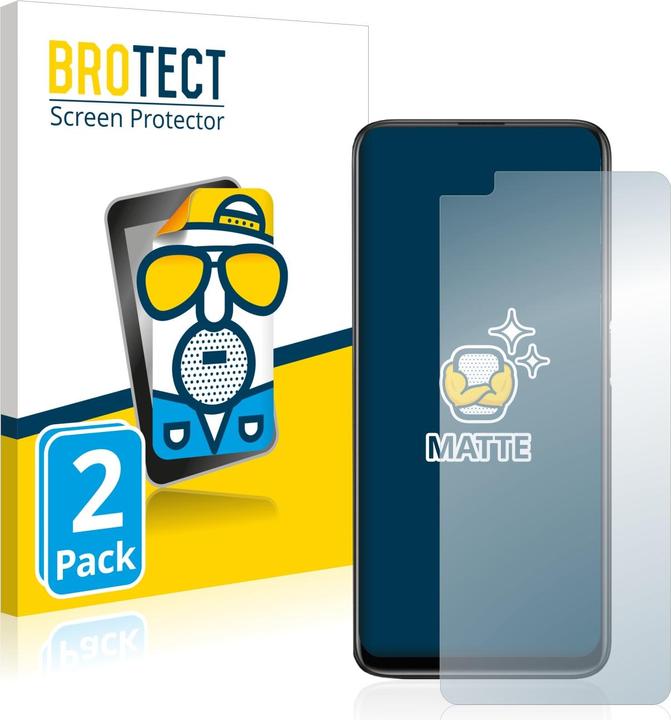 Actual product image BROTECT Anti-glare screen protector matt (2 Piece, Realme 6 Pro)