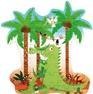 Image du produit Scratch Puzzle en forme de crocodile 36 pièces (36 pièces)