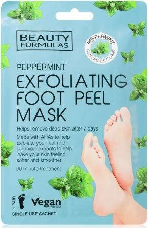 Immagine prodotto Beauty Formulas Maschera esfoliante per piedi con pepe alla menta, 1 paio (Maschera del piede)