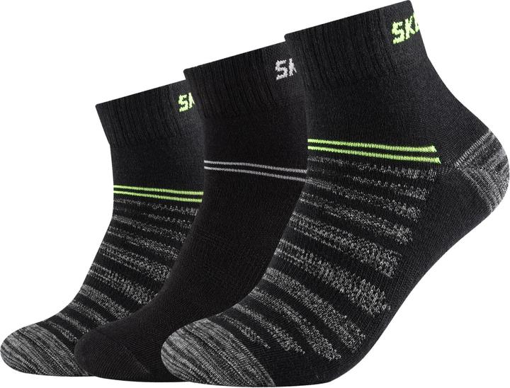 Skechers Unisex Mesh Ventilation Quarter 3p (3er Pack, 35, 38)