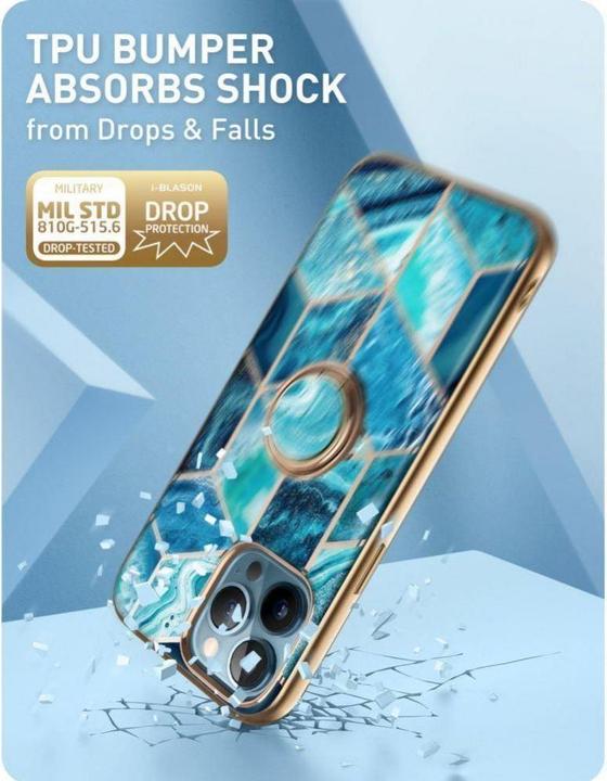Image du produit Supcase Étui IBLSN Cosmo Snap Apple iPhone 13 Pro Bleu océan (Apple iPhone 13 Pro)
