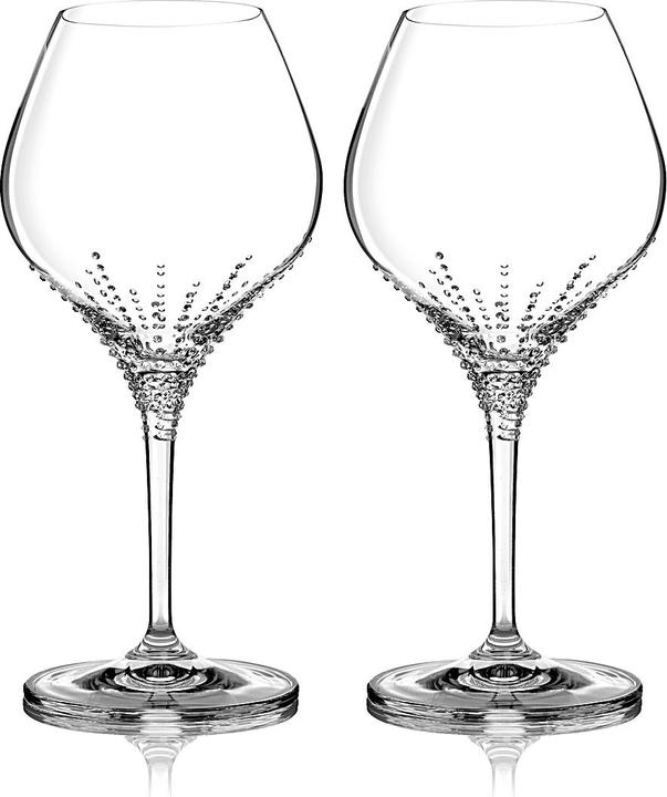 Produktbild Bohemian Grace Weinglas mit Swarovski Elements 2Stk (28 cl, 2 Gläser, Weissweingläser)