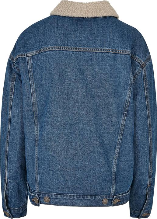 Actual product image Urban Classics Ladies Oversized Sherpa Denim Jacket (M)