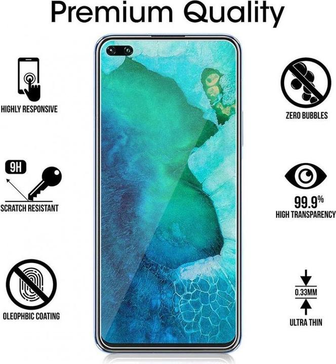Immagine prodotto Screenguard Honor V30 / V30 Pro Pellicola protettiva in vetro Custodia Design amichevole (1 Pezzo/i, Honor V30, Onore V30 Pro)