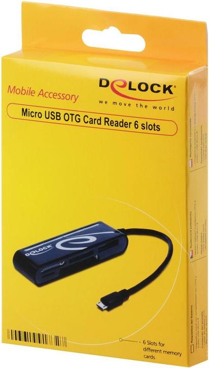 Immagine prodotto Delock Tutto in 1 MicroUSB Card Reader esterno (Micro USB)