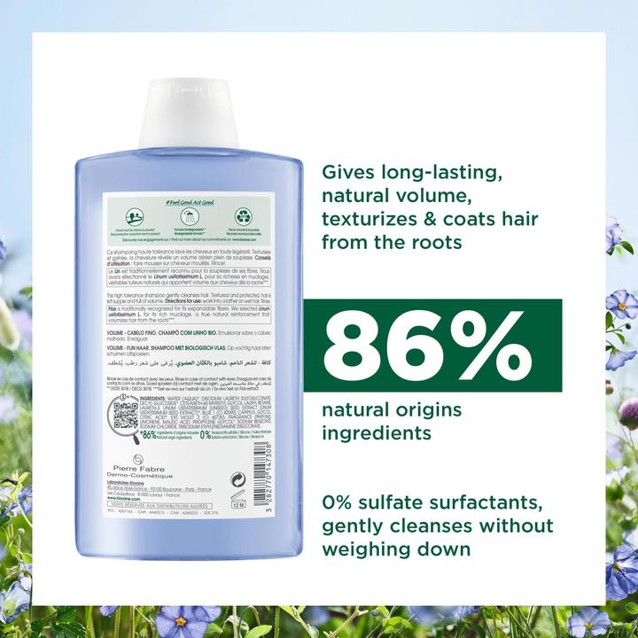 Actual product image Klorane Volume (400 ml, Liquid shampoo)