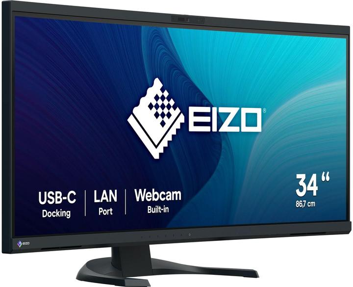 Produktbild Eizo 86.7cm (34,1") EV3450XC-BK 21:9 4K 2xHDMI+DP+USB-C Curv (3440 x 1440 Pixel, 34.10")