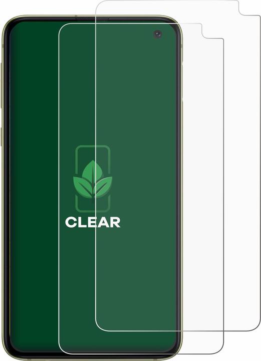 Actual product image ScreenLeaf Protective film sustainable screen protector screen protector film clear transparent (2 Piece, Samsung Galaxy S10e)