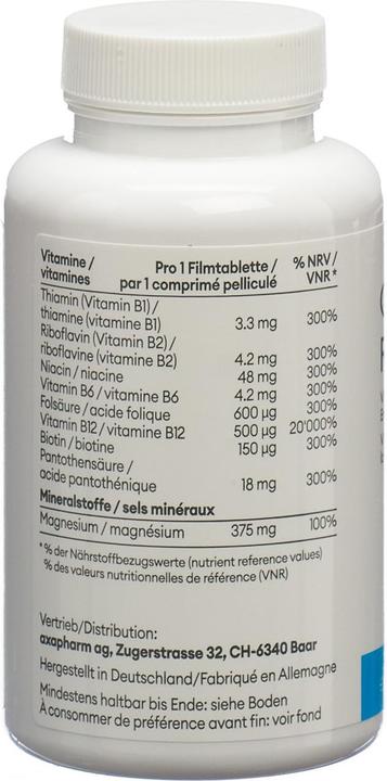 Nährwerte und Zutaten Complex Relax Filmtabletten Dose (120 Stück, Tabletten, 219 g)