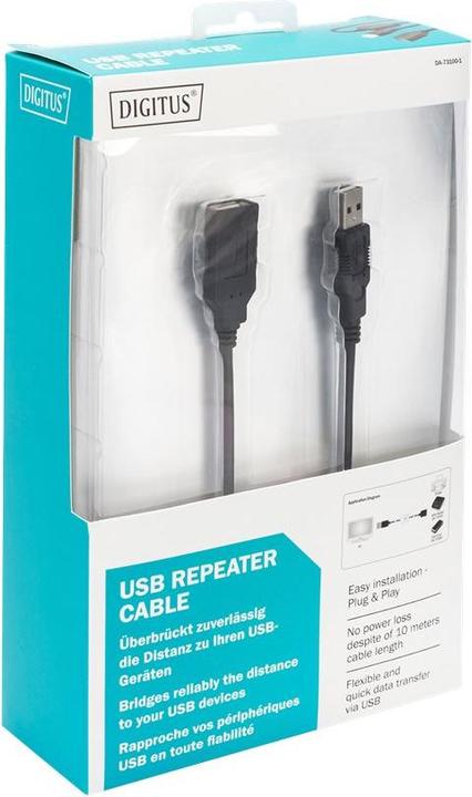 Produktbild Digitus USB Active Extension Kabel (10 m, USB 2.0)