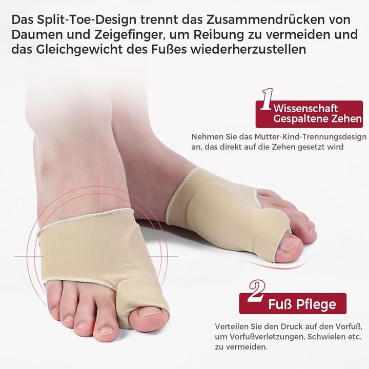 Immagine prodotto Cbx Benda per la correzione dell'alluce valgo con cuscinetto in silicone integrato 2 pezzi (Crema piedi e gel piedi)