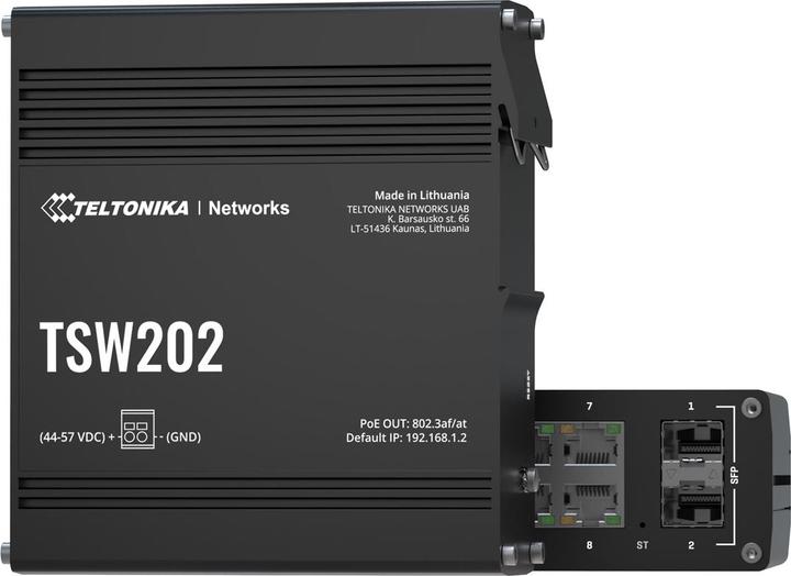 Produktbild Teltonika TSW202 000000 - TSW202, MANAGED PoE+ SWITCH (10 Ports)