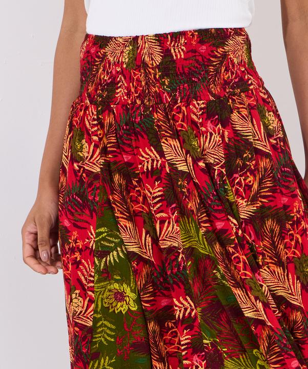 Produktbild Joe Browns Palm Print Godet Skater Skirt (38)