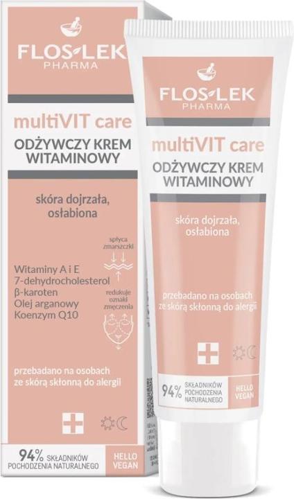 Produktbild FlosLek Pharma Multivit Care Nährende Creme für reife und geschwächte Haut mit Vitaminen 50 Ml (Körpercreme, 50 ml)