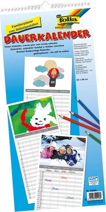 Produktbild Folia Dauerkalender Familienplaner (Spezial, Deutsch)