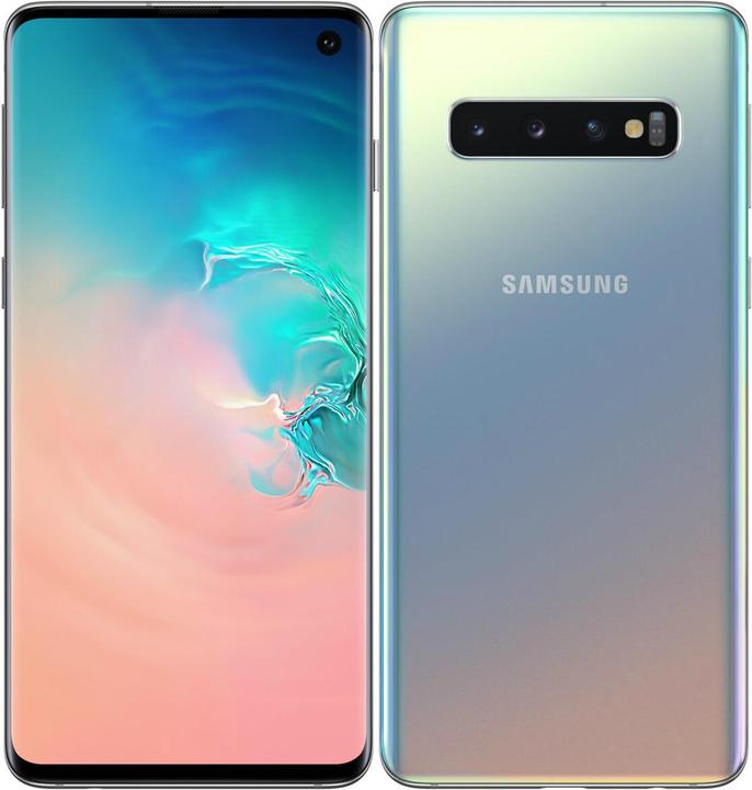 Samsung Galaxy S10 (128 GB, Prism Silver, 6.10", Hybrid Dual SIM, 16 Mpx, 4G)
