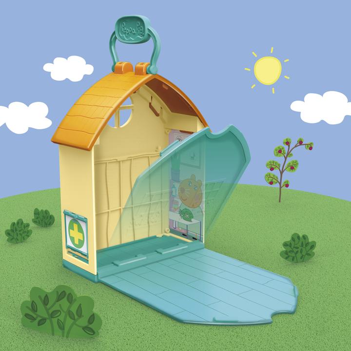 Produktbild Hasbro Peppa’s Adventures Peppa beim Tierarzt Spielset, Vorschulspielzeug, mit 1 Figur und 3 Acce