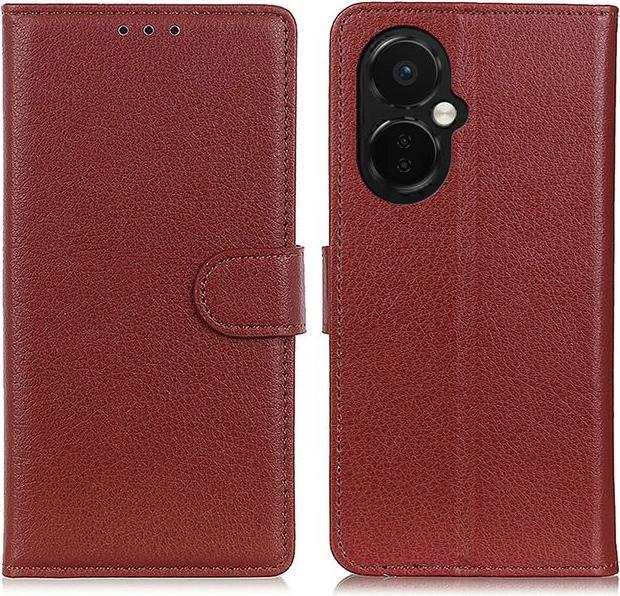 Actual product image MU Classic Litchi Leather Bookcover Series (Oppo North CE 3 Lite)