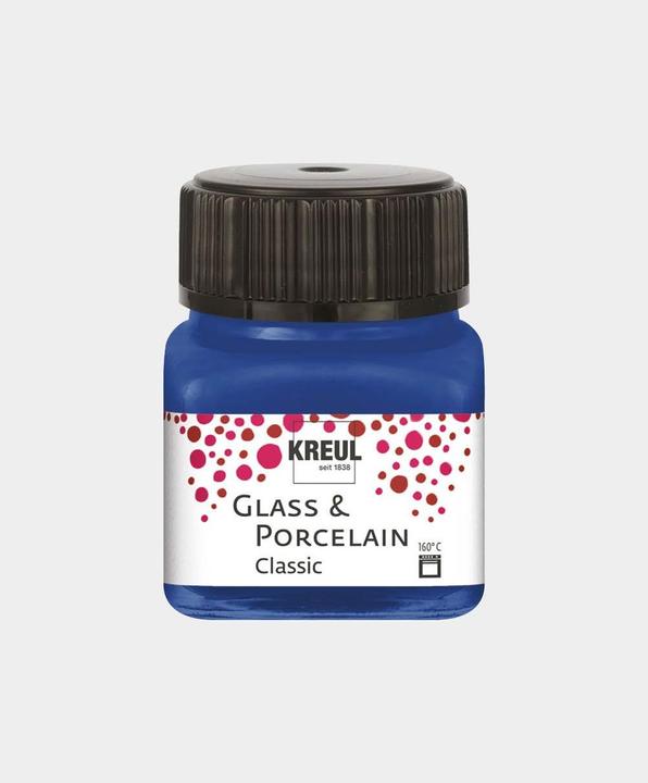 Productafbeelding Kreul Glas & Porselein Klassiek, porselein en glasverf (Kobaltblauw, 20 ml)