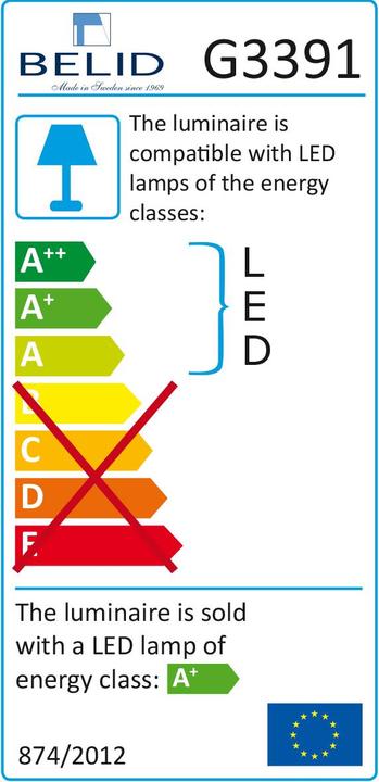 Energie-Label Belid Ledro (GU5.3)