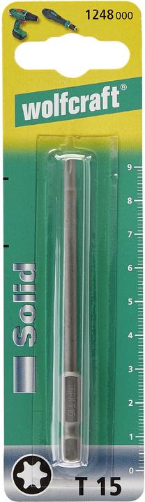 Produktbild wolfcraft Torx-Bit T 10 S2-Stahl gestrah (10mm S2)