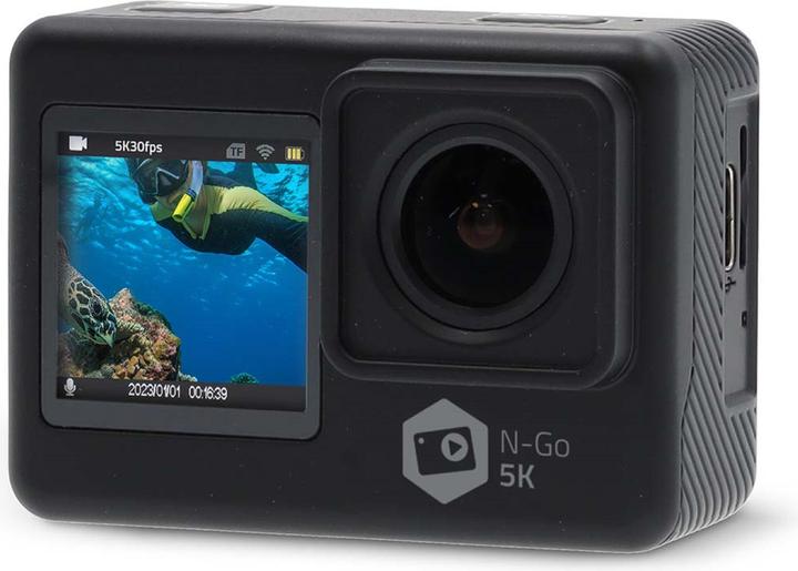 Image du produit Nedis Action Cam | Double écran | 5K@30fps | 16 MPixel | Etanche à : 30.00 m | 80 min | Wi (30p, WiFi)