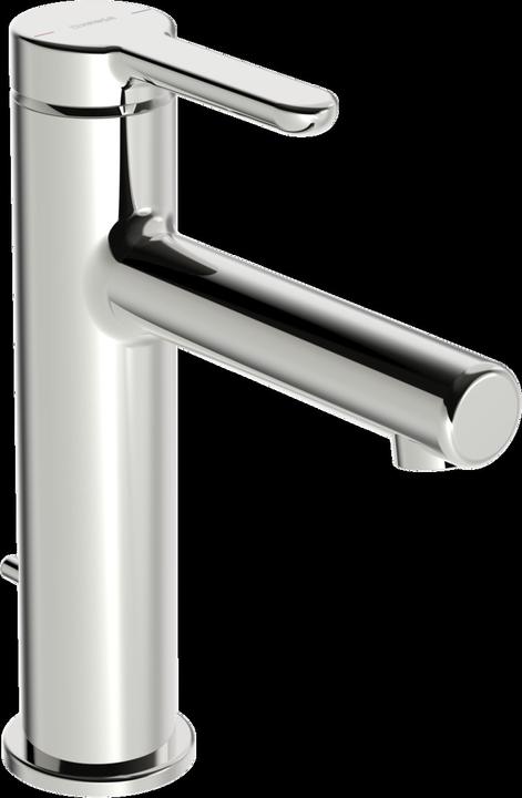 Hansa HANSADESIGNO Style Waschtischarmatur, Ausladung 125mm, mit Ablaufgarnitur, 51832293