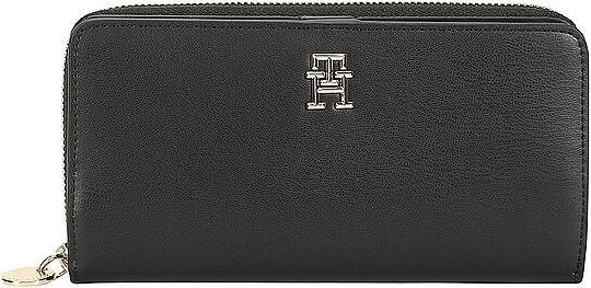 Actual product image Tommy Hilfiger TH Chic Large Zip Around Wallet Black