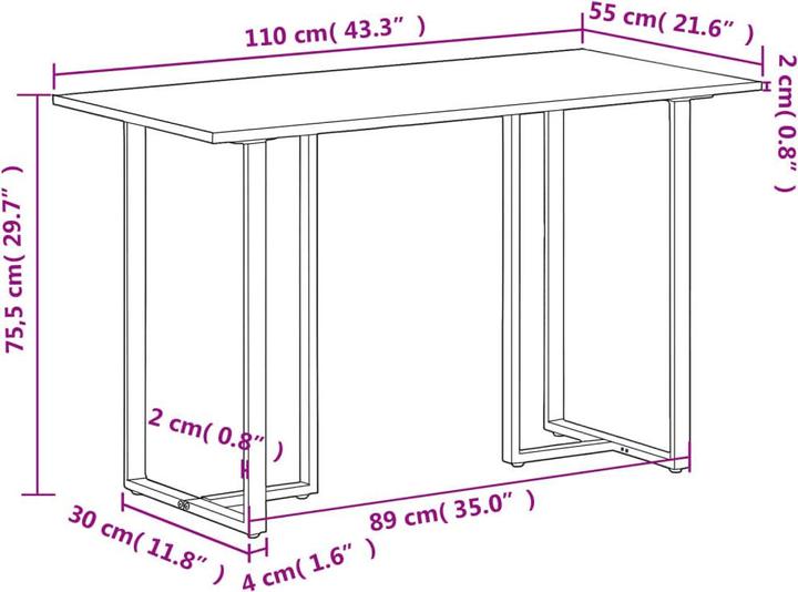 Image du produit VidaXL Florella (110 x 55 x 75.5 cm)