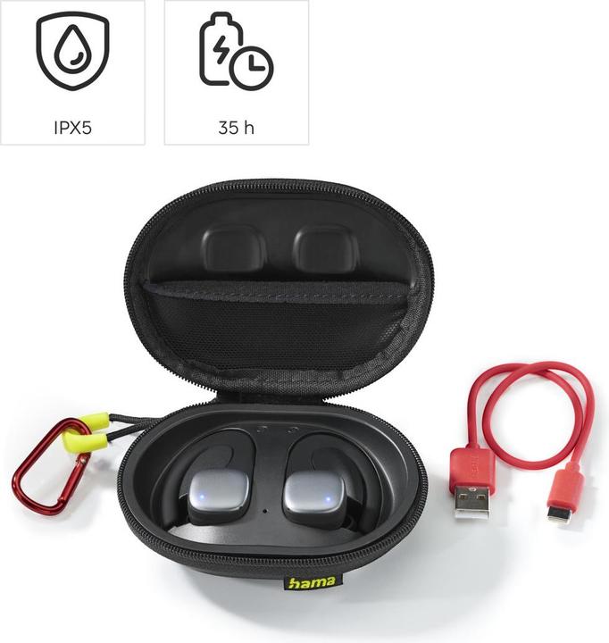 Actual product image Hama Spirit Athletics (No noise cancelling, 60 h, Wireless)