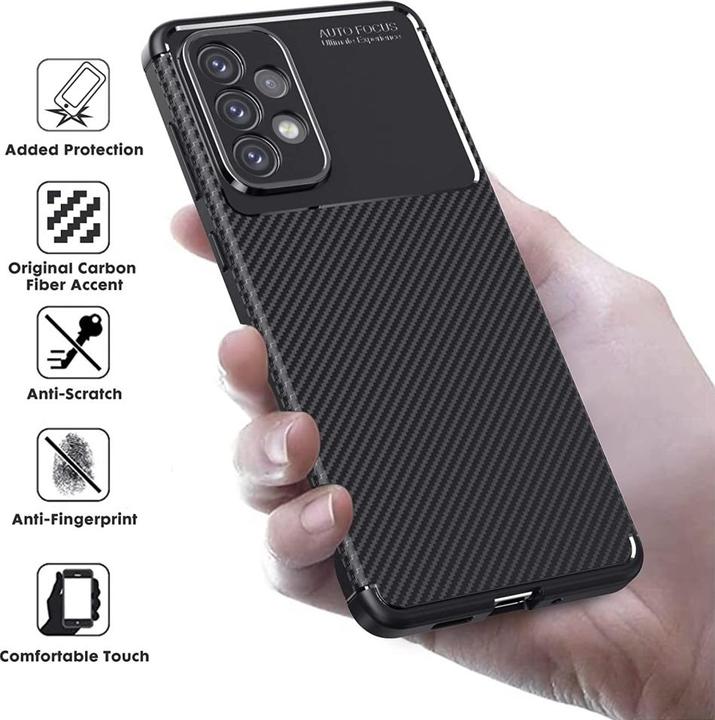 Actual product image Screenguard Carbon Design TPU Case (Samsung Galaxy A53 5G)