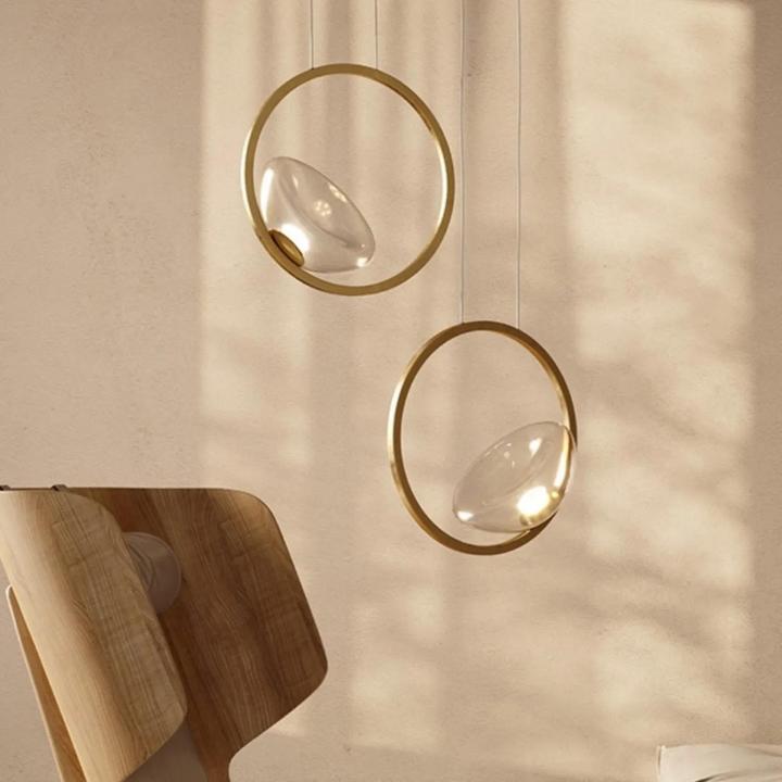 Immagine prodotto Maytoni Lunare LED Pendant Light, lampada a sospensione 5W in ottone bianco caldo (450 lm)